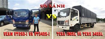 So sánh xe tải Veam VT260-1 và xe tải Tera 190SL